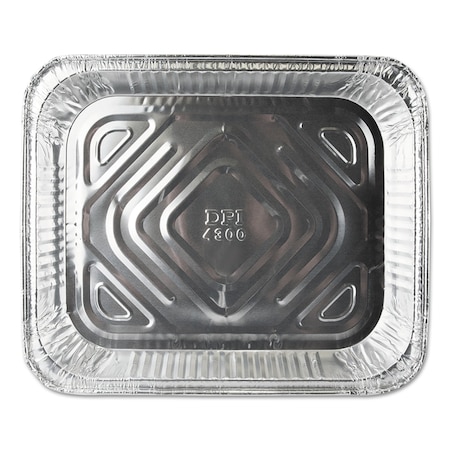 Durable Packaging Aluminum Steam Table Pans, Half Size, Shallow, 35 Gauge, PK100 PK FS4300-100